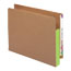 Smead 3 1/2" Exp File Pockets, Straight Tab, Letter, Green, 10/Box Thumbnail 1