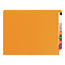 Smead Colored File Folders, Straight Cut, Reinforced End Tab, Letter, Orange, 100/Box Thumbnail 2