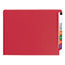 Smead Colored File Folders, Straight Cut, Reinforced End Tab, Letter, Red, 100/Box Thumbnail 2