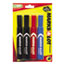 Marks-A-Lot® Desk-Style Permanent Markers, Chisel Tip, Assorted Colors, 4/ST Thumbnail 1