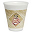 Dart® Café G Cups, Foam, 12oz, Brown/Red/White, 1000/CT Thumbnail 1