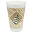 Dart® Café G Cups, Foam, 16oz, White/Brown with Green Accents, 1000/CT Thumbnail 1