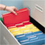Smead Interior File Folders, 1/3 Cut Top Tab, Letter, Red, 100/Box Thumbnail 2