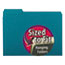Smead Interior File Folders, 1/3 Cut Top Tab, Letter, Teal 100/Box Thumbnail 1