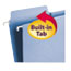 Smead FasTab Hanging File Folders, Letter, Blue, 20/Box Thumbnail 2