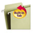 Smead FasTab Hanging File Folders, 1/3 Tab, Letter, Moss Green, 20/Box Thumbnail 3