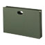 Smead 3 1/2 Inch Hanging File Pockets with Sides, Legal, Standard Green, 10/Box Thumbnail 2