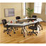 Iceberg OfficeWorks Mobile Training Table, 60w x 18d x 29h, Gray/Charcoal Thumbnail 2