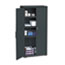 Iceberg OfficeWorks Resin Storage Cabinet, 33w x 18d x 66h, Black Thumbnail 2