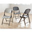 Iceberg Rough N Ready Series Resin Folding Chair, Steel Frame, Charcoal Thumbnail 2