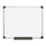 MasterVision Value Lacquered Steel Magnetic Dry Erase Board, 24 x 36, White, Aluminum Frame Thumbnail 1