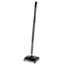 Rubbermaid® Commercial Floor & Carpet Sweeper, Plastic Bristles, 44" Handle, Black/Gray Thumbnail 1