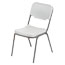 Iceberg Rough N Ready Series Original Stackable Chair, Platinum/Silver, 4/Carton Thumbnail 1