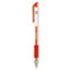 Universal Comfort Grip Gel Pen, Stick, Medium 0.7 mm, Red Ink, Clear Barrel, Dozen Thumbnail 1
