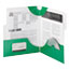 Smead SuperTab Two-Pocket Folder, 11 x 8 1/2, Green, 5/Pack Thumbnail 3