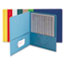 Smead Two-Pocket Folder, Textured Heavyweight Paper, Assorted, 25/Box Thumbnail 1