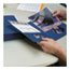 Smead Two-Pocket Folder, Textured Heavyweight Paper, Dark Blue, 25/Box Thumbnail 2