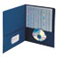 Smead Two-Pocket Folder, Textured Heavyweight Paper, Dark Blue, 25/Box Thumbnail 3