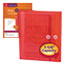 Smead Poly String & Button Booklet Envelope, 9 3/4 x 11 5/8 x 1 1/4, Red, 5/Pack Thumbnail 2