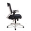 Alera Alera EB-K Series Synchro Mid-Back Flip-Arm Mesh Chair, Supports 275lb, 18.5“ to 22.04" Seat, Black Seat/Back, Cool Gray Base Thumbnail 3