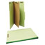 Universal Four-Section Pressboard Classification Folders, 1 Divider, Legal Size, Green, 10/Box Thumbnail 2