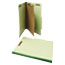 Universal Four-Section Pressboard Classification Folders, 1 Divider, Letter Size, Green, 10/Box Thumbnail 2