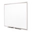 Quartet® Classic Series Porcelain Magnetic Board, 48 x 34 1/4, White, Silver Alum. Frame Thumbnail 9