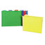 Universal Deluxe Bright Color Hanging File Folders, Letter Size, 1/5-Cut Tab, Assorted, 25/Box Thumbnail 2