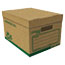 Universal Recycled Heavy-Duty Record Storage Box, Letter Files, Kraft/Green, 12/Carton Thumbnail 2