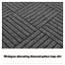 Guardian EcoGuard Diamond Floor Mat, Double Fan, 36 x 96, Charcoal Thumbnail 6