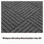 Guardian EcoGuard Diamond Floor Mat, Single Fan, 36 x 72, Charcoal Thumbnail 5