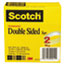 Scotch™ Double-Sided Tape, 3/4" x 1296", 3" Core, Transparent, 2/Pack Thumbnail 2
