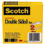 Scotch™ 665 Double-Sided Tape, 1/2" x 1296", 3" Core, Transparent, 2/Pack Thumbnail 1