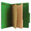 Universal Bright Colored Pressboard Classification Folders, 2 Dividers, Letter Size, Emerald Green, 10/Box Thumbnail 5