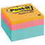 Post-it® Original Notes Cubes, 3 x 3, Aqua Wave, 470-Sheet Thumbnail 1