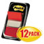 Post-it® Red Flag Value Pack, 1" x 1.75", 50 Flags/Dispenser, 12 Dispensers/BX Thumbnail 1