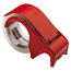 Scotch™ Compact and Quick Loading Dispenser for Box Sealing Tape, 3" Core, Plastic, Red Thumbnail 1