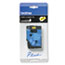 Brother P-Touch TC Tape Cartridge for P-Touch Labelers, 1/2w, Black on Yellow Thumbnail 1