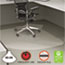 deflecto® SuperMat Frequent Use Chair Mat for Medium Pile Carpet, 60 x 66 w/Lip, Clear Thumbnail 1