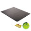 deflecto EconoMat Occassional Use Chair Mat for Low Pile, 46 x 60, Black Thumbnail 4