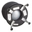Safco Zenergy Ball Chair, 22 1/2" Diameter x 23" High, Black/Silver Thumbnail 3