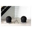 Safco Zenergy Ball Chair, 22 1/2" Diameter x 23" High, Black/Silver Thumbnail 4