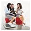Safco® Zenergy Ball Chair, 22 1/2" Diameter x 23" High, Crimson/Silver Thumbnail 4