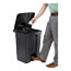 Safco Large Capacity Plastic Step-On Receptacle, 17gal, Black Thumbnail 3