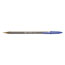 BIC Cristal Xtra Bold Ballpoint Pen, Stick, Bold 1.6 mm, Blue Ink, Clear Barrel, Dozen Thumbnail 2