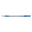 BIC Round Stic Grip Xtra Comfort Ballpoint Pen, Stick, Fine 0.8 mm, Blue Ink, Gray/Blue Barrel, Dozen Thumbnail 3