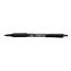 BIC Soft Feel Ballpoint Pen, Retractable, Fine 0.8 mm, Black Ink, Black Barrel, Dozen Thumbnail 2