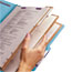 Smead 3" Expansion Classification Folders, 2/5 Cut, Legal, Eight-Section, Blue, 10/Box Thumbnail 4