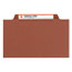 Smead Pressboard Classification Folders, Self Tab, Legal, Four-Section, Red, 10/Box Thumbnail 4