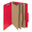 Smead 3" Expansion Folders with 2/5 Cut Tab, Letter, Eight-Section, Bright Red, 10/Box Thumbnail 5